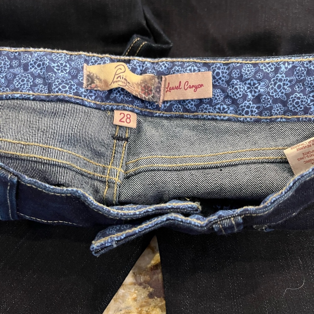 Paige laurel canyon jeans in dark wash